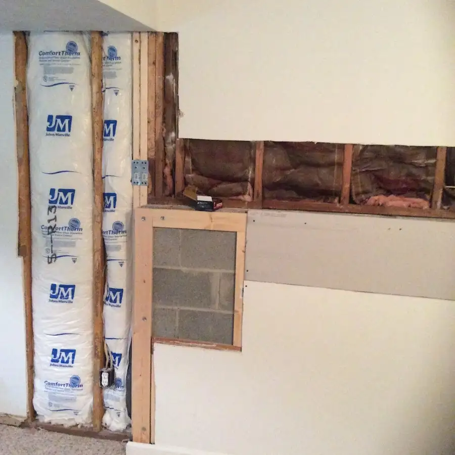 Wall insulation replacement during Contents Cleaning & Restoration in Petersburg